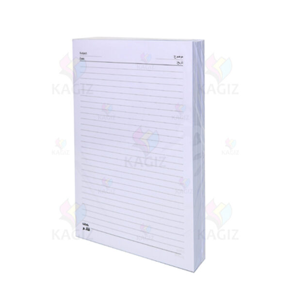 کاغذA480-گرم-خطدارسفید