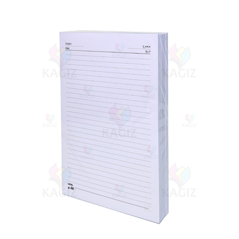 کاغذA480-گرم-خطدارسفید