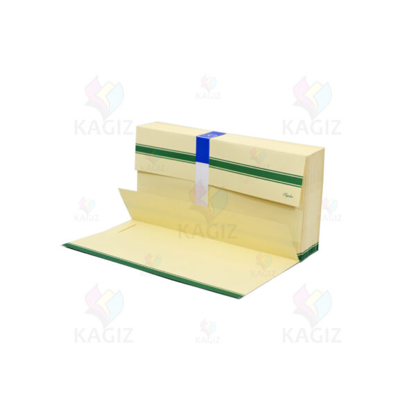 پاکت نامه ملخی ۱۱۰گرم کرم سبز