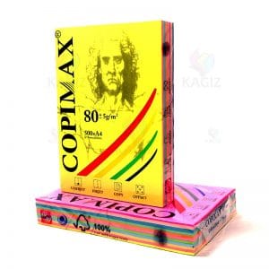 کاغذ A4 کپی مکس ۸۰گرمی ۱۰ رنگ فلورسنت بسته ۵۰۰برگی