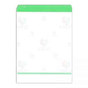 پاکت اداری سفید درب سبز اندازه ۳۱x23 بسته ۲۰۰عددی